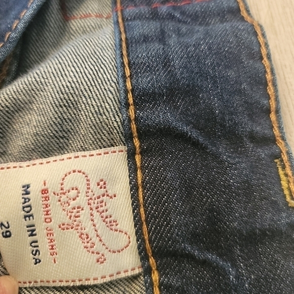 TRUE Religion Ricky RN# 112790 CA# 30427 Straight Leg Jeans Size 29 - Picture 10 of 13